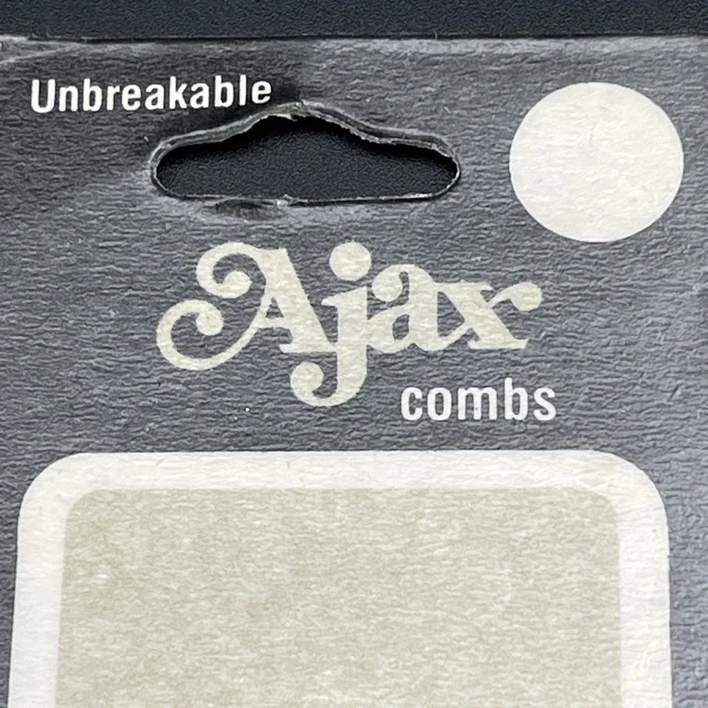 Vintage Ajax Unbreakable Combs Lot 6 Black Pocket Barber 460B 480B NOS